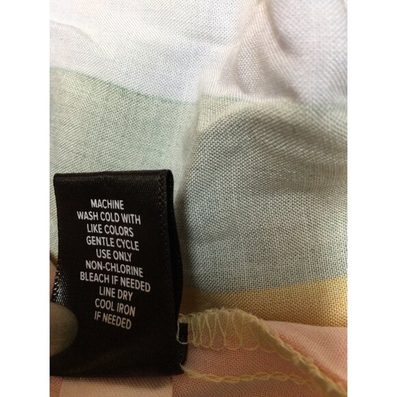 Torrid 3 Midi Challis Off Shoulder Dress Rainbow Striped Size 3X Rayon Festival - Picture 5 of 7